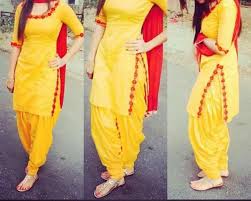 Black And Yellow Suit Design Yellow Patiala Punjabi Dress Design Indian Outfits Punjabi Fashion