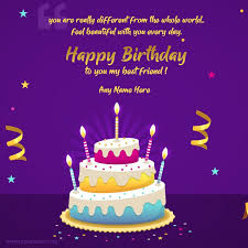 Happy Birthday Images For Best Friend With Name Pin On Birthday