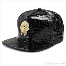 Pharaoh New Design Rhinestone Iced Out Hip Hop Snapbacks Casual Crocodile Grain Luxury Leather 3d Caps Hot Sales Men Women Dj Rap Hats From Nic24188888 18 08 Hip Hop Cap Hats