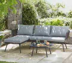 This Matara Outdoor Sofa Combines Powder Coated Steel Frames With Knitted Textiline Rope To Create An O Outdoor Lounge Furniture Outdoor Living Diy Garden Sofa