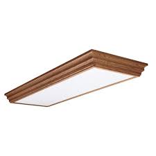 Flush Mount Kitchen Ceiling Light Light Residential Decorative Wood Trim Fluore Ceiling Lights Flush Mount Ceiling Lights Kitchens Kitchen Ceiling Lights