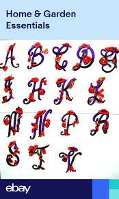 Alphabet Letter Initials Red Hat Lady Embroidered Iron On Applique Patch Iron On Applique Applique Patch Red Hat Ladies