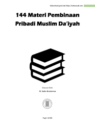 Maybe you would like to learn more about one of these? 144 Materi Pembinaan Pribadi Muslim Daiyah Pdf