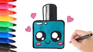 Vandaag laat ik jullie in simpele stappen zien hoe je makkelijk iets tekent. How To Draw Nailpolish Hoe Teken Je Schattige Nagellak Youtube