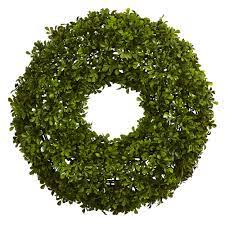 Has been added to your cart. Nearly Natural 22 Inch Boxwood Wreath
