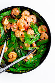 How to make chinese pea pods. 15 Minute Shrimp Snow Pea And Ginger Stir Fry A Beautiful Plate