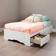 South shore beds can support a weight capacity of 250 lb for a twin size bed and. South Shore Tiara Twin Storage Bed 39 With 3 Drawers White Walmart Com Walmart Com