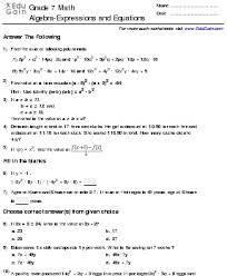 Ncert exemplar class 7 maths is very important resource for students preparing for vii board examination. Simple Linear Equations Worksheet For Class 7