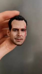 1/6 Bruce Willis Carving Verwundeten Ver. Männlichen Kopf Sculpt Für 12''  Mann Action Figur Körper