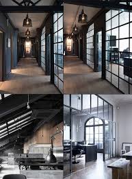 Amazing Industrial Modern Office Space Dark Interior Interior Design Decor Design Di Interni Moderno Interni Stile Industriale Ufficio Interno