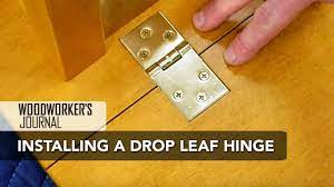 How To Install Drop Leaf Table Hinges Woodworking Youtube Woodworking Drop Leaf Table Woodworking Lessons