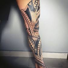60 Tribal Leg Tattoos For Men Cool Cultural Design Ideas Polynesian Leg Tattoo Maori Tattoo Tribal Tattoos