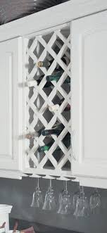 How To Build A Lattice Wine Rack Over The Refrigerator How To Make A Wine Rack Out Of Lattice Kitchen Cabinet Wine Rack Kitchen Wine Rack Built In Wine Rack