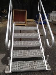 Quick to install, and included all devices. Aluminum Dock Stairs Great Northern Docks Lakefront Living Outdoor Stairs House Boat