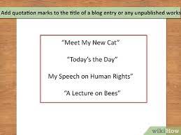 Following are guidelines for punctuating titles according to mla standards. 3 Ways To Punctuate Titles Wikihow