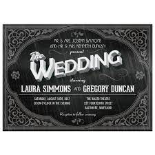 Wedding Invitation Vintage Movie Title Screen Vintage Wedding Invitations Vintage Invitations Movie Theme Wedding