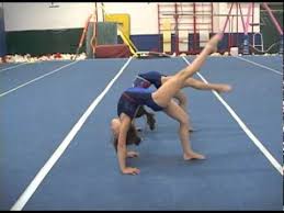 Leg Up Bridge Switching Legs And Then With Small Kicks Gymnastics Coaching Gymnastics Workout Gymnastics Gym