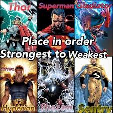 Find out once and for all which superhero you are by taking our super quiz! List The Strongest To Weakest Superheroes