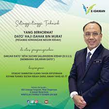 Yang berhormat tuan haji isahak bin murat, dilahirkan pada 26 september 1963, di kuala yang berhormat tuan haji isahak bin murat telah memulakan kerjayanya sebagai seorang pegawai tadbir negeri kedah pada tahun 1987 dan. E Idaman Sdn Bhd Pa Twitter Setinggi Tinggi Tahniah Yang Berhormat Haji Isahak Bin Murat Pegawai Kewangan Negeri Kedah Di Atas Penganugerahan Darjah Dato Setia Sultan Sallehuddin Kedah Yang Membawa Gelaran Dato Https T Co 34d9eaxuky