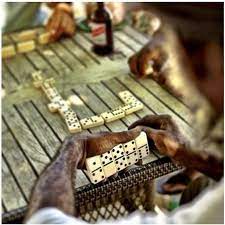 Jamaica Dominoes Good Hand Is A Game Traditionally Played As Sport And Leisure Along With Cricket Jamaica Domino Jamaican Culture