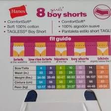 Nwt Hanes Girls Boy Shorts Size 10 Nwt