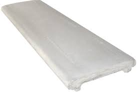 Porte scorrevoli esterno muro con binario nascosto: Copertina Cemento Grigia 100x22 Cm Bordo Arrotondato Bricoman