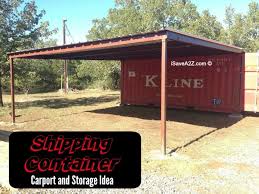 Shipping Container Carport And Storage Idea Isavea2z Com