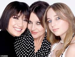 Daisy Lowe beams with mum Pearl and rarely-seen half-sister Betty Goffey in  Mother's Day photo shoot