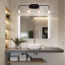 Vanity Art Vintage Bathroom Vanity Light 4 Lights Wall Light Fixtures Indoor Wall Mount Lamp Shade For Bathroom Vanity Mirror Walmart Com Walmart Com