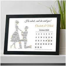 Engagement gifts are not required, but it's a nice gesture for guests to bring a gift to an engagement party or send something sweet to the happy couple when they announce their news. Personalised Engagement Gift Present Date Of Engagement Calendar Couples Gifts Ebay