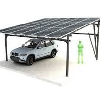 Structura panouri fotovoltaice - carport - structura la sol