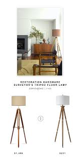 Restoration Hardware Surveyor S Tripod Floor Lamp Restoration Hardware Floor Lamps Restoration Hardware Floor Lamps Living Room