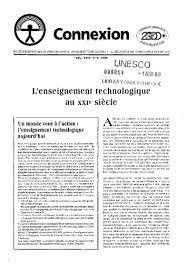 L'enseignement Technologique Au Xxie Siècle