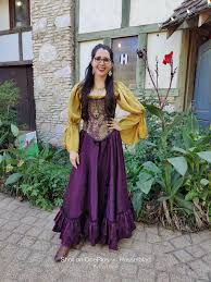 Purple Shimmer Corset Costume Renaissance Ren Faire Pirate - Etsy Denmark