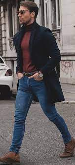 How To Wear Turtleneck T Shirt The Right Way Mens Casual Outfits Men Casual Winter Outfits Men
