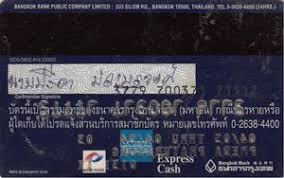 Apply for a credit card at standard chartered bank singapore. Bank Card Bangkok Bank Bangkok Bank Thailand Col Th Ae 0009 3