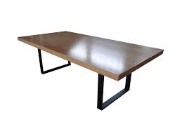 There is only one word for these glass top dining tables with wood bases, and that is unique. Industrial Rectangular Natural Timber Table Brisbane Australia
