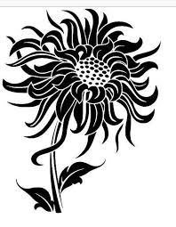 Black And White Sunflower Clipart Free Sunflower Svg B W And Color White Sunflowers Colorful Drawings Sunflower Clipart
