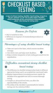 What Is Checklist Based Testing Professionalqa Com Software Testing Testing Strategies New Things To Learn