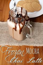 frozen mocha chai latte foody