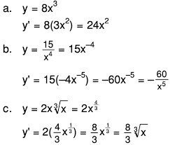 Rumus turunan hasil kali fungsi. Tentukan Turunan Fungsi Fungsi Berikut A Y 8x3 Mas Dayat