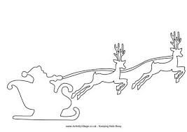 Here's a useful sleigh template for christmas crafts and projects. Mintaiv Es Sablongyujtemeny Karacsonyra Szines Otletek Christmas Stencils Christmas Templates Christmas Scrapbook