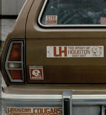 University Of Houston Vintage Bumper Stickers Houston History Universityofhouston University Of Houston I School Historic Houston