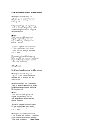 Kau boleh acuhkan dirikudan anggap ku tak adatapi takkan merubah perasaankukepadamu kuyakin pasti suatu saatsemua kan terjadikau kan mencintaikudan tak akan pernah melepasku aku mau mendampingi. Lirik Lagu Anak Kampung Versi Perempuan Memang Aku Ini Anak Orang Kaya Tapi Kaya Ku Pun