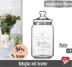 Keksglas Vorratsglas Mit Gravur Graviertes Glas Kekseglas Etsy Engraved Wedding Gifts Glass Engraving Wedding Gifts