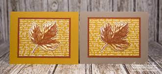 Fall is my favorite season, and with the cooler weather, i was in the mood to make some fall cards. Vintage Leaves Fall Cards Ink It Up With Jessica Card Making Ideas Stamping Techniques