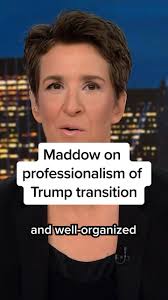 Rachel Maddow reacts to the level of professionalism that's been seen thus  far with the Trump transition. #trump #transition #professionalism  #president