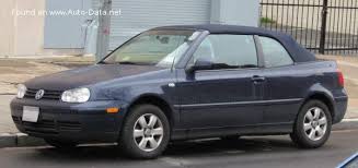 Golf iv что сломалось за 7 лет владения. 1998 Volkswagen Golf Iv Cabrio 1j 1 6i 101 Ps Technische Daten Verbrauch Spezifikationen Masse