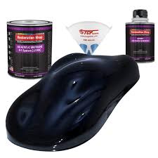 Restoration Shop Dark Midnight Blue Pearl Acrylic Urethane Auto Paint Complete Quart Paint Kit Professional Single Stage High Gloss Automotive Car Truck Coating 4 1 Mix Ratio 2 8 Voc Buy