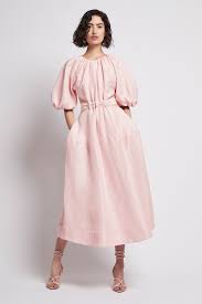 Mimosa Cutout Midi Dress In Hanami Aje